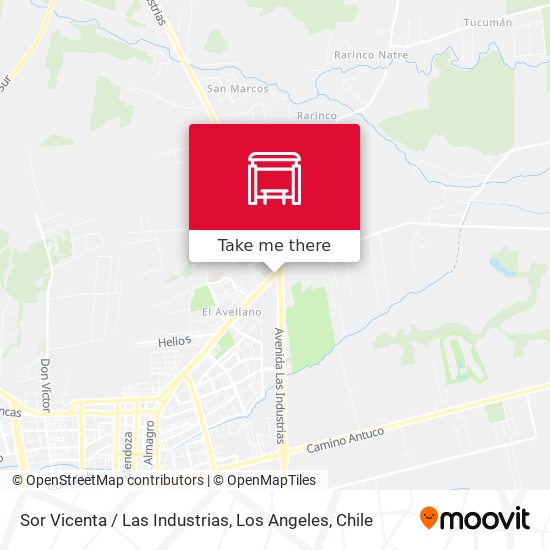 Sor Vicenta /  Las Industrias map