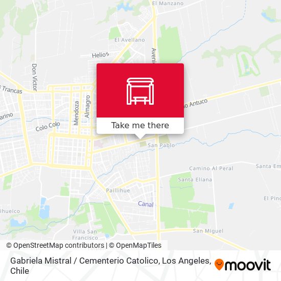 Gabriela Mistral / Cementerio Catolico map