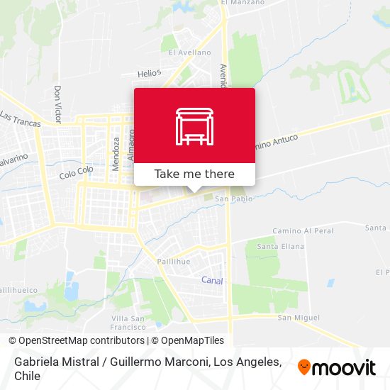 Gabriela Mistral /  Guillermo Marconi map