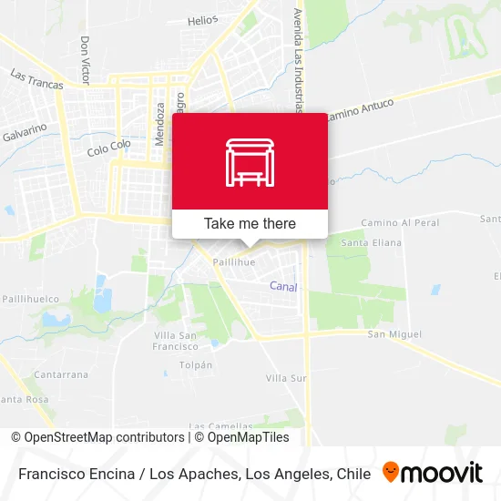 Francisco Encina /  Los Apaches map