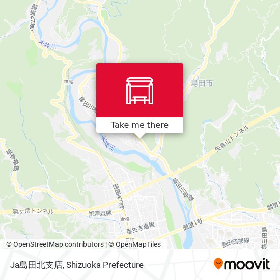 Ja島田北支店 map