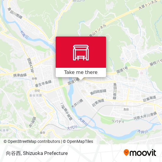 向谷西 map