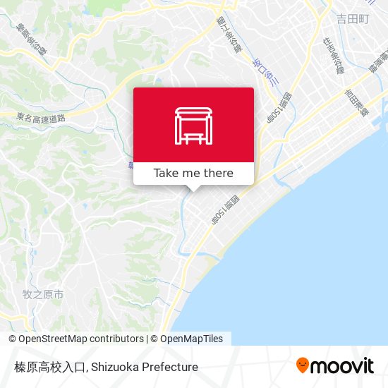 榛原高校入口 map