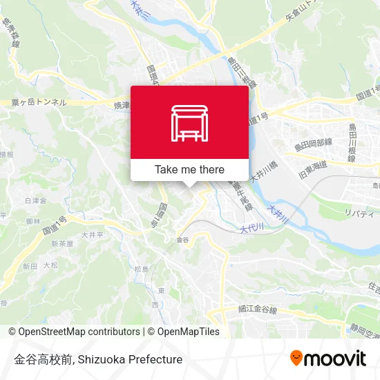 金谷高校前 map