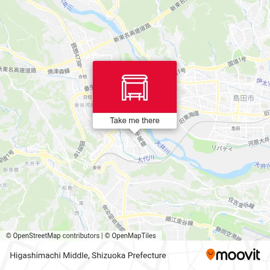Higashimachi Middle map