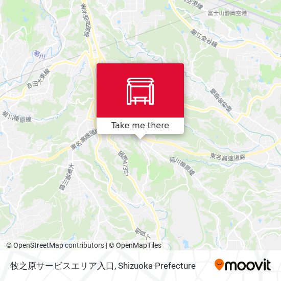 牧之原サービスエリア入口 map