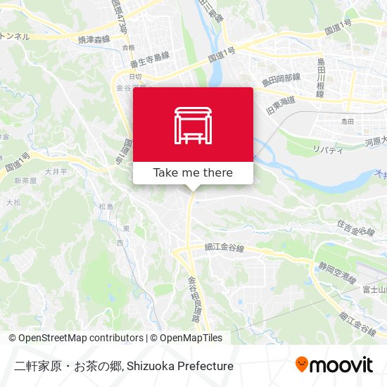 二軒家原・お茶の郷 map