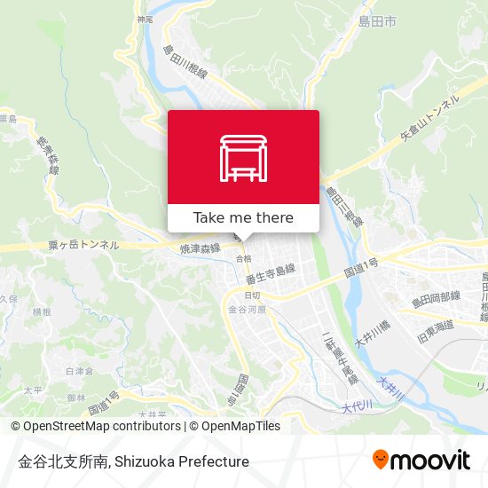 金谷北支所南 map