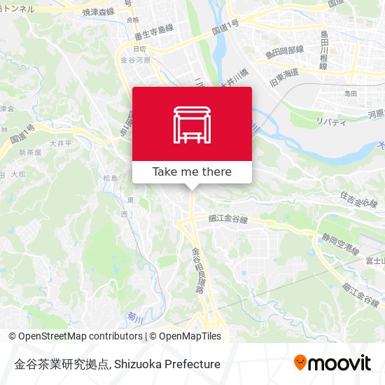 金谷茶業研究拠点 map