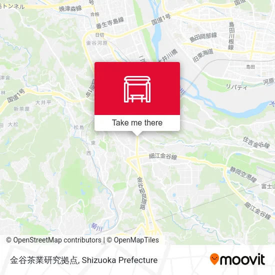 金谷茶業研究拠点 map