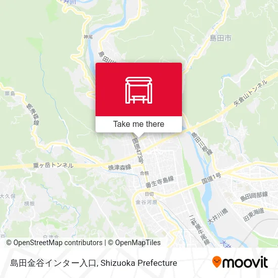 島田金谷インター入口 map