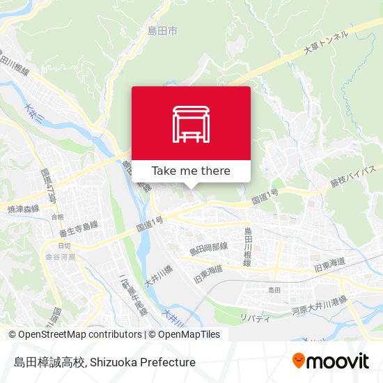 島田樟誠高校 map