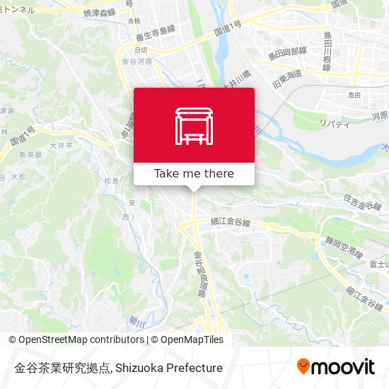 金谷茶業研究拠点 map
