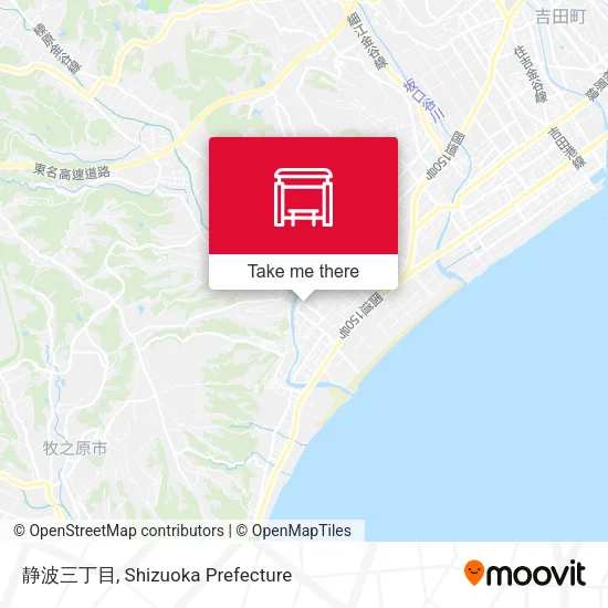 静波三丁目 map