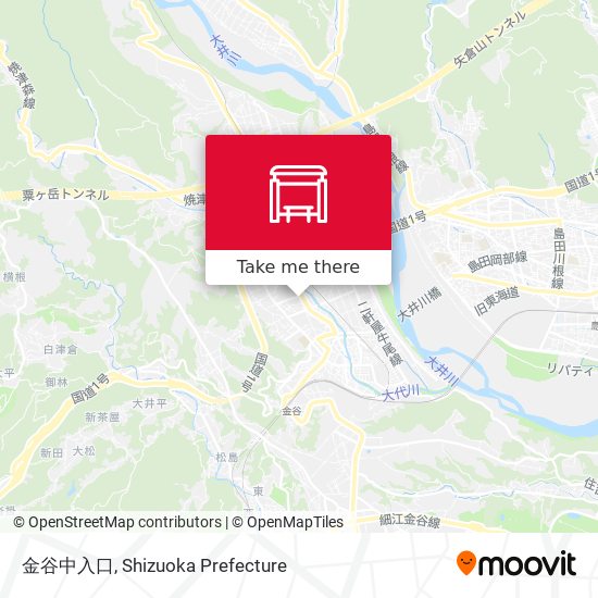 金谷中入口 map