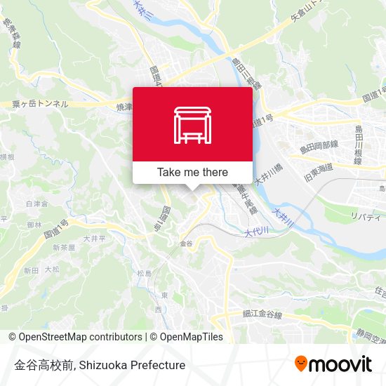 金谷高校前 map