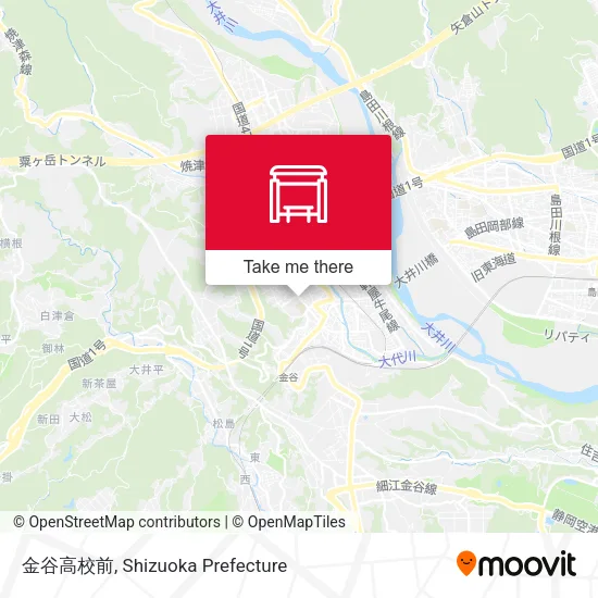 金谷高校前 map