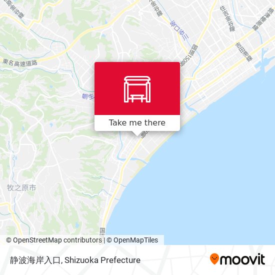 静波海岸入口 map