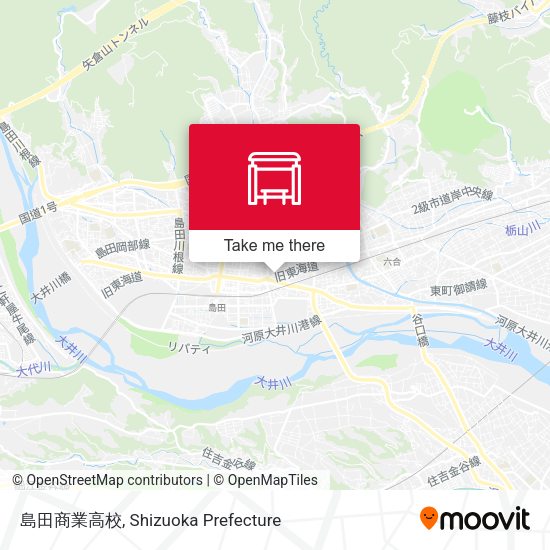 島田商業高校 map