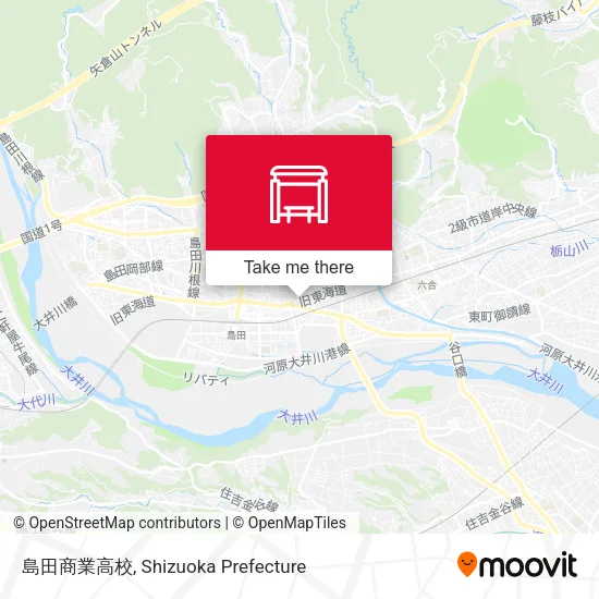 島田商業高校 map