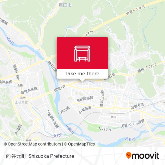 向谷元町 map