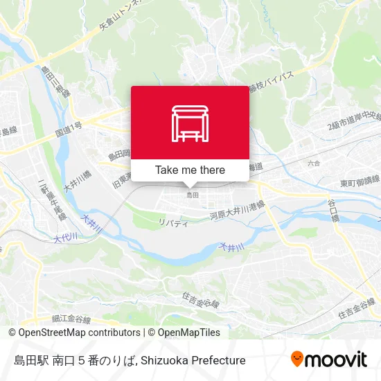 島田駅 南口５番のりば map