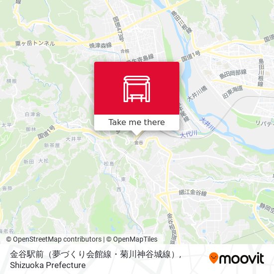 金谷駅前（夢づくり会館線・菊川神谷城線） map