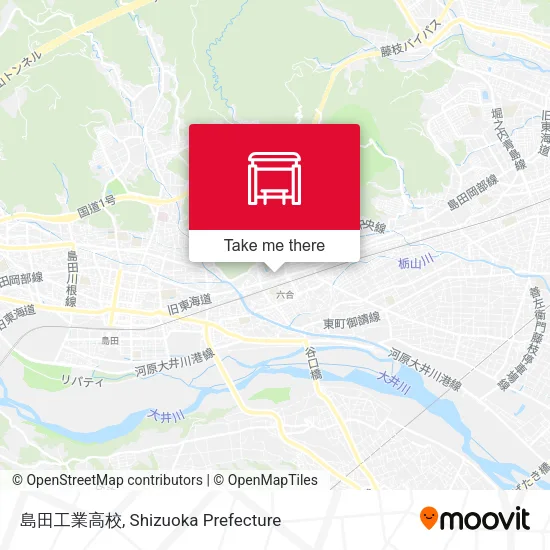 Shimada Technical High School map