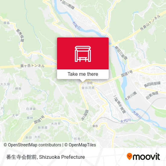 番生寺会館前 map