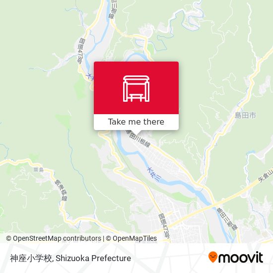 神座小学校 map