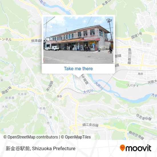 新金谷駅前 map