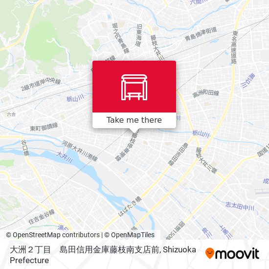 大洲２丁目　島田信用金庫藤枝南支店前 map