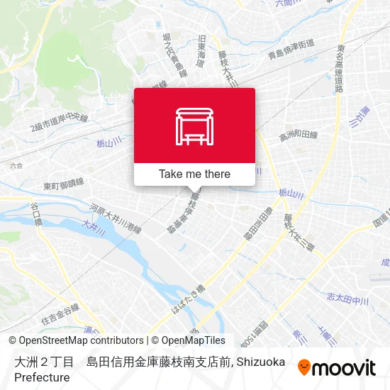 大洲２丁目　島田信用金庫藤枝南支店前 map