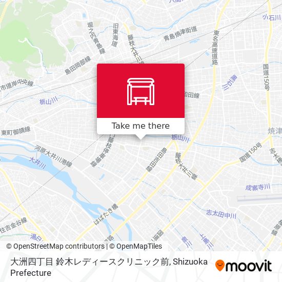 大洲四丁目 鈴木レディースクリニック前 map