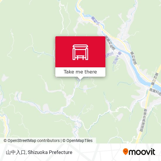 山中入口 map