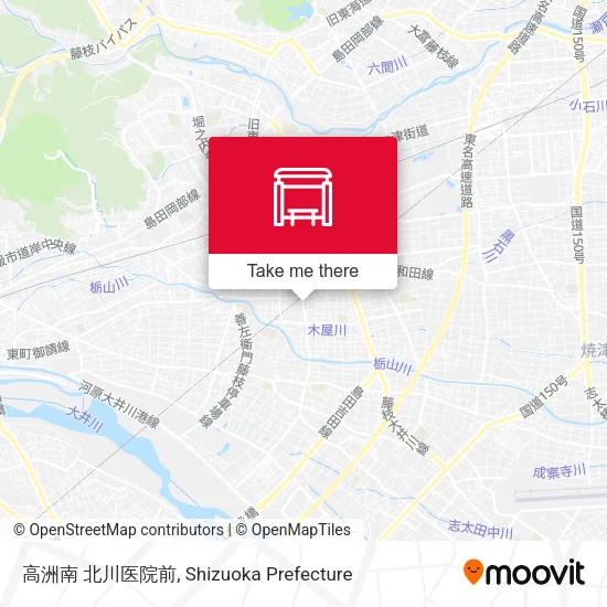 高洲南 北川医院前 map