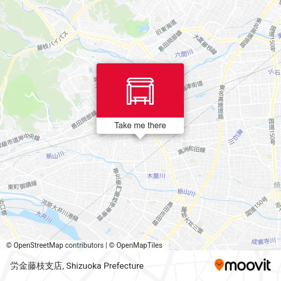労金藤枝支店 map