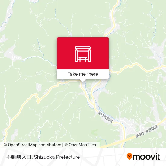 不動峡入口 map