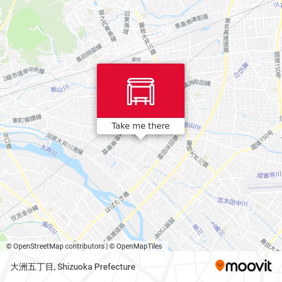 大洲五丁目 map