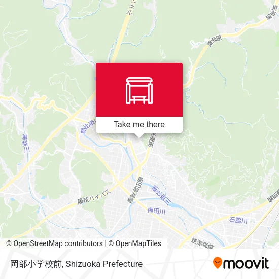 岡部小学校前 map