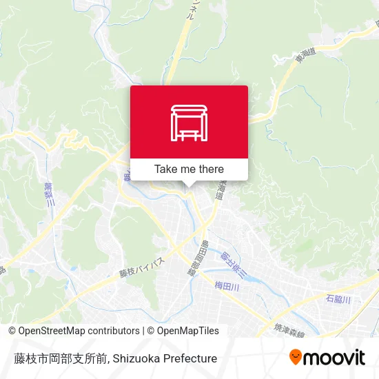 藤枝市岡部支所前 map