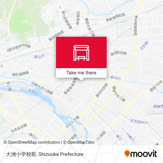 大洲小学校前 map