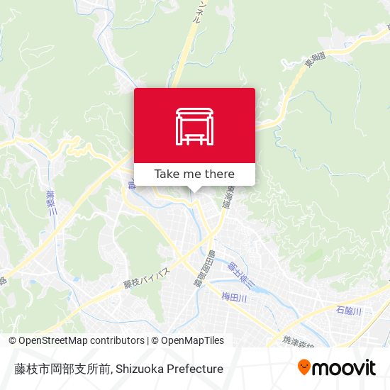 藤枝市岡部支所前 map