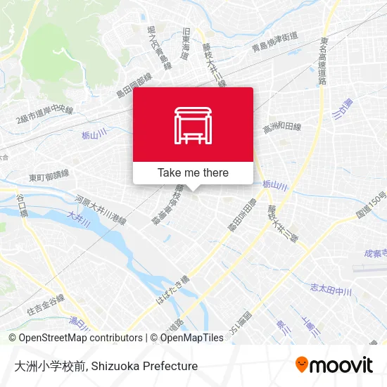 大洲小学校前 map