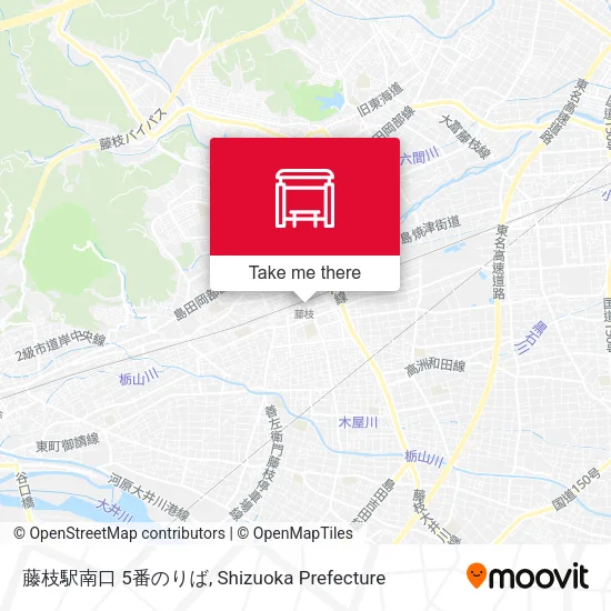 藤枝駅南口 5番のりば map