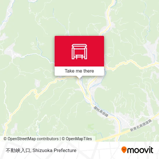 不動峡入口 map