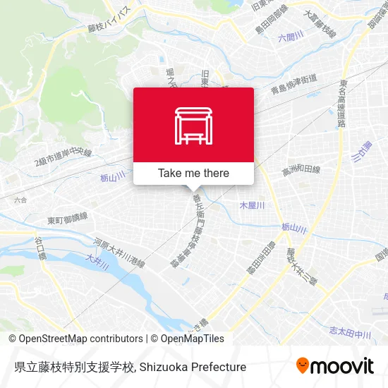 県立藤枝特別支援学校 map