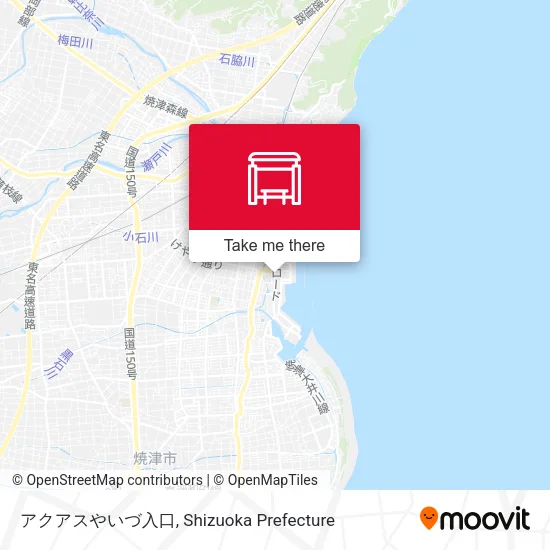 アクアスやいづ入口 map