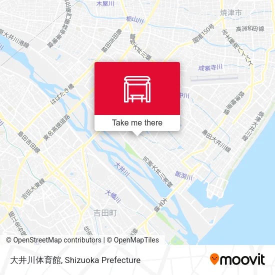 大井川体育館 map