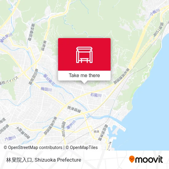 林叟院入口 map